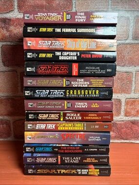 14 Star Trek Paperback Book Lot